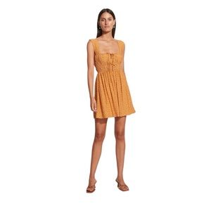 Faithfull the Brand Praia ermita floral mini dress sz 6 new